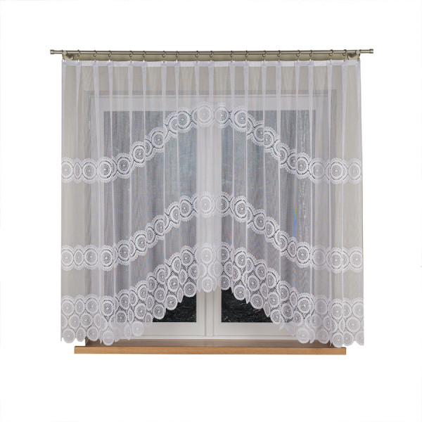 MALWINA - Firanka gotowa żakardowa z podcięciem na dole - 310x160 cm 774871