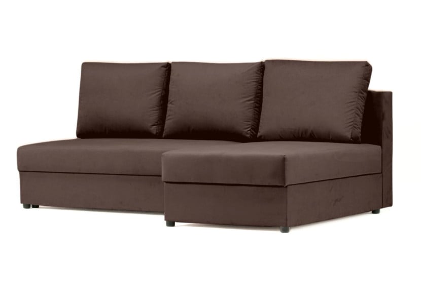 Mały narożnik 200cm z funkcją spania Paco brąz 144592