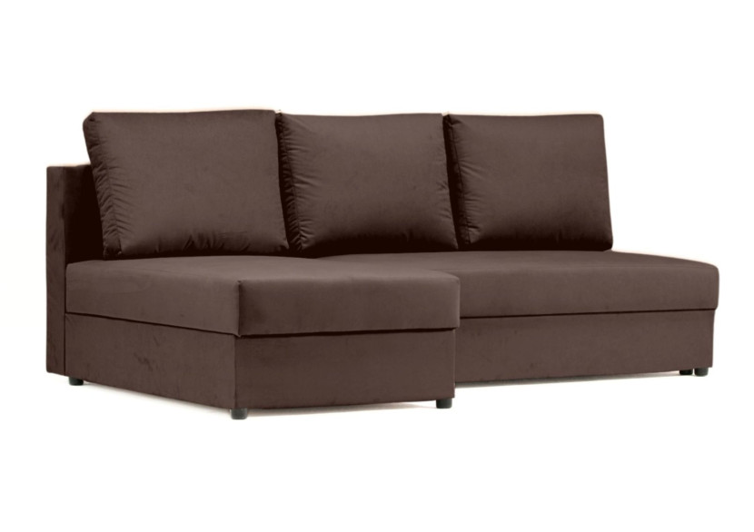 Mały narożnik 200cm z funkcją spania Paco brąz 144587