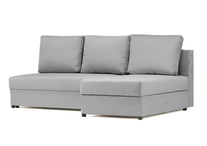 Mały narożnik 200cm z funkcją spania Paco szary 144583