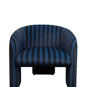 MaMaison fotel tapicerowany JOLIE niebieski czarny 1014352