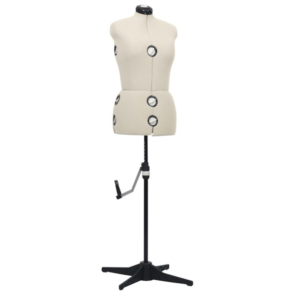 Manekin krawiecki Kremowy m Poliester vidaXL 468990