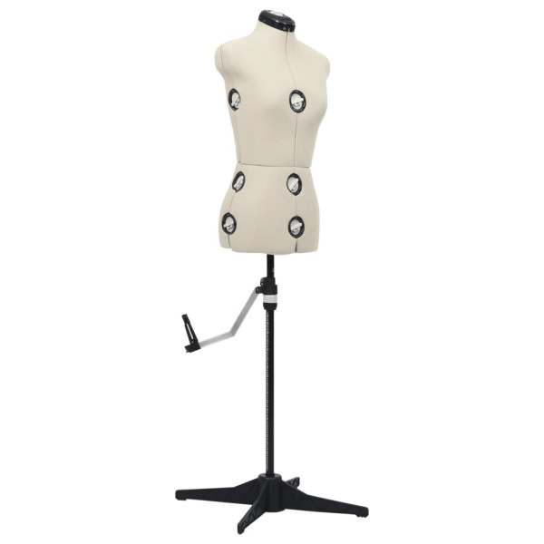 Manekin krawiecki Kremowy s Poliester vidaXL 468985