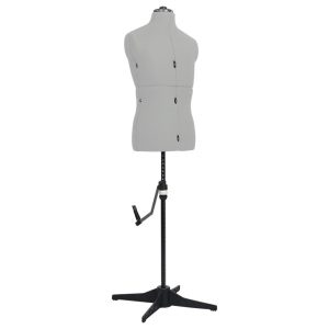 Manekin krawiecki Szary Poliester vidaXL 473371 Manekin krawiecki Szary Poliester vidaXL 473371
