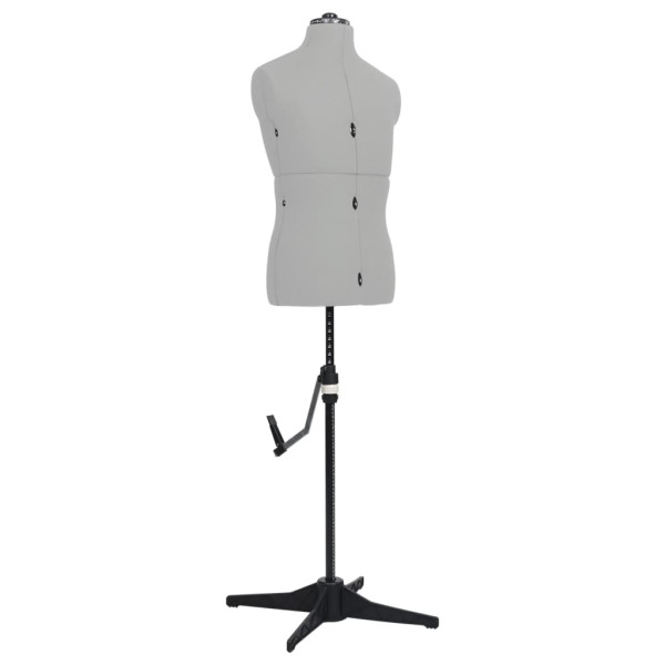 Manekin krawiecki Szary Poliester vidaXL 473371
