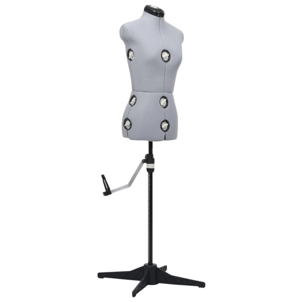 Manekin krawiecki Szary s Poliester vidaXL 473368