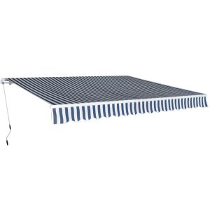 Markiza Balkonowa Tarasowa Ręcznie Zwijana Zadaszenie Ogrodowe 400 cm 948473 Markiza Balkonowa Tarasowa Ręcznie Zwijana Zadaszenie Ogrodowe 400 cm 948473