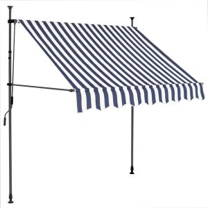 Markiza Balkonowa Tarasowa Ręcznie Zwijana Zadaszenie Ogrodowe LED 100 cm 935216 Markiza Balkonowa Tarasowa Ręcznie Zwijana Zadaszenie Ogrodowe LED 100 cm 935216