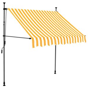 Markiza Balkonowa Tarasowa Ręcznie Zwijana Zadaszenie Ogrodowe LED 100 cm 935119 Markiza Balkonowa Tarasowa Ręcznie Zwijana Zadaszenie Ogrodowe LED 100 cm 935119