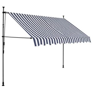 Markiza Balkonowa Tarasowa Ręcznie Zwijana Zadaszenie Ogrodowe LED 250 cm 935123 Markiza Balkonowa Tarasowa Ręcznie Zwijana Zadaszenie Ogrodowe LED 250 cm 935123
