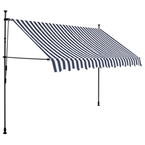 Markiza Balkonowa Tarasowa Ręcznie Zwijana Zadaszenie Ogrodowe LED 250 cm 935123
