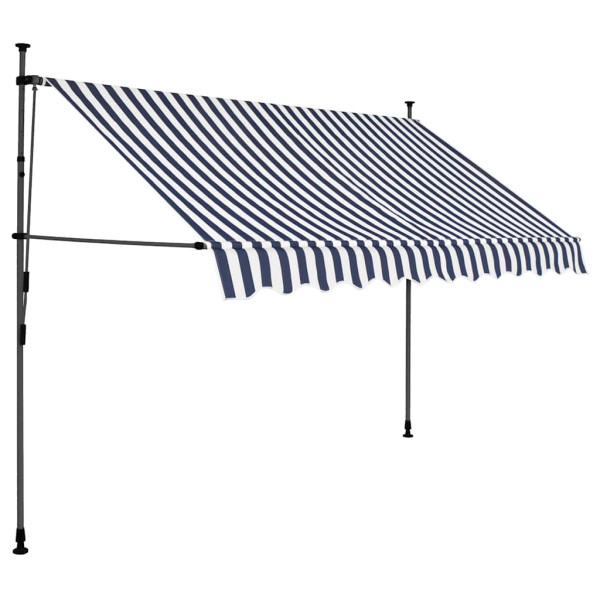 Markiza Balkonowa Tarasowa Ręcznie Zwijana Zadaszenie Ogrodowe LED 300 cm 935324