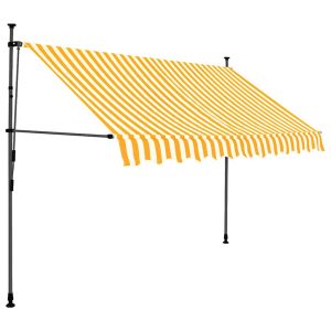 Markiza Balkonowa Tarasowa Ręcznie Zwijana Zadaszenie Ogrodowe LED 300 cm 935169 Markiza Balkonowa Tarasowa Ręcznie Zwijana Zadaszenie Ogrodowe LED 300 cm 935169