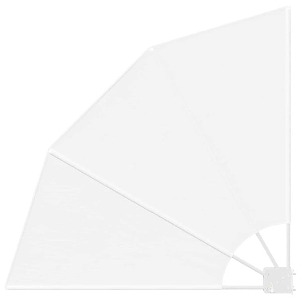 Markiza Boczna Balkonowa Biała Tarasowa Osłona Ogrodowa 115 x 115 cm 947133