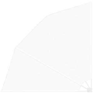 Markiza Boczna Balkonowa Biała Tarasowa Osłona Ogrodowa 210 x 210 cm 947123 Markiza Boczna Balkonowa Biała Tarasowa Osłona Ogrodowa 210 x 210 cm 947123