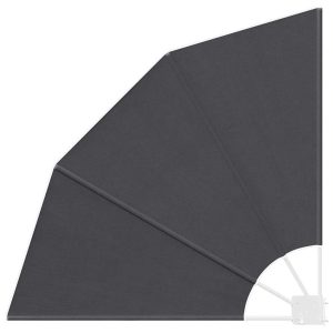 Markiza Boczna Balkonowa Czarna Tarasowa Osłona Ogrodowa 115 x 115 cm 947140 Markiza Boczna Balkonowa Czarna Tarasowa Osłona Ogrodowa 115 x 115 cm 947140