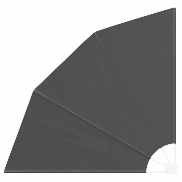 Markiza Boczna Balkonowa Czarna Tarasowa Osłona Ogrodowa 140 x 140 cm 947152