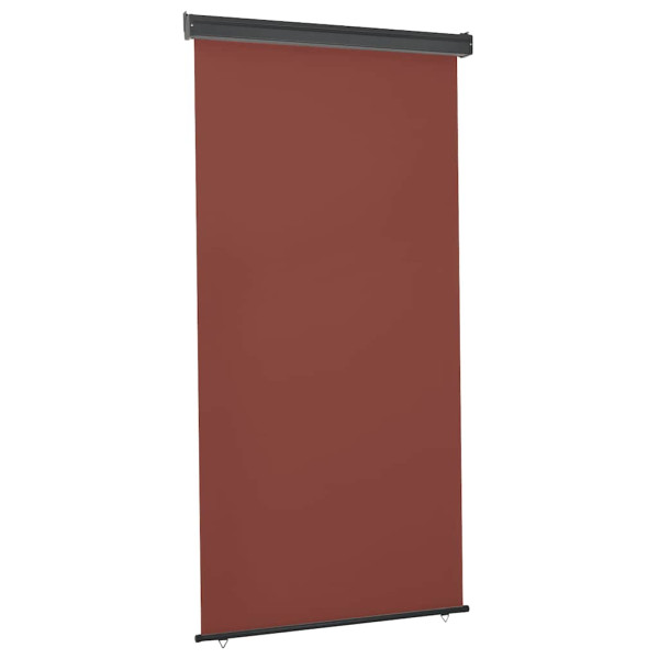 Markiza Boczna Balkonowa Zwijana Brązowa Osłona Roleta 125 x 250 cm 935210