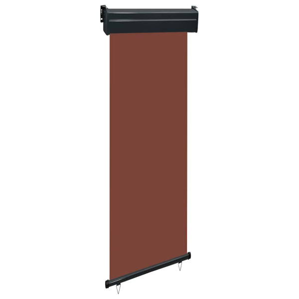 Markiza Boczna Balkonowa Zwijana Brązowa Osłona Roleta 65x250 cm 935298