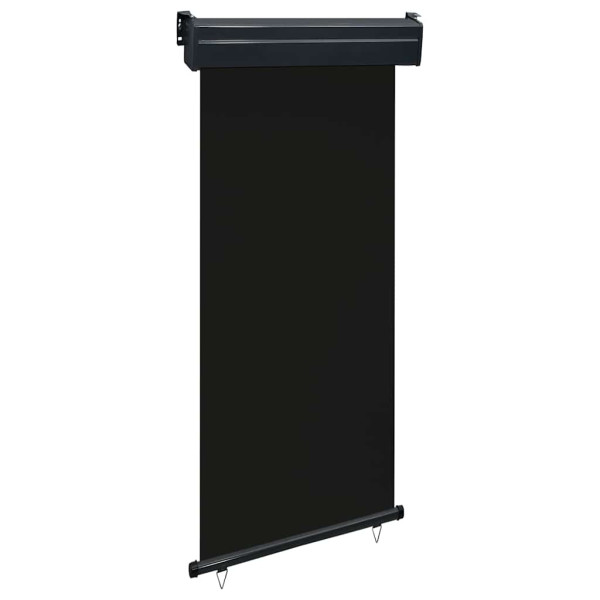 Markiza Boczna Balkonowa Zwijana Czarna Osłona Roleta 105x250 cm 935328