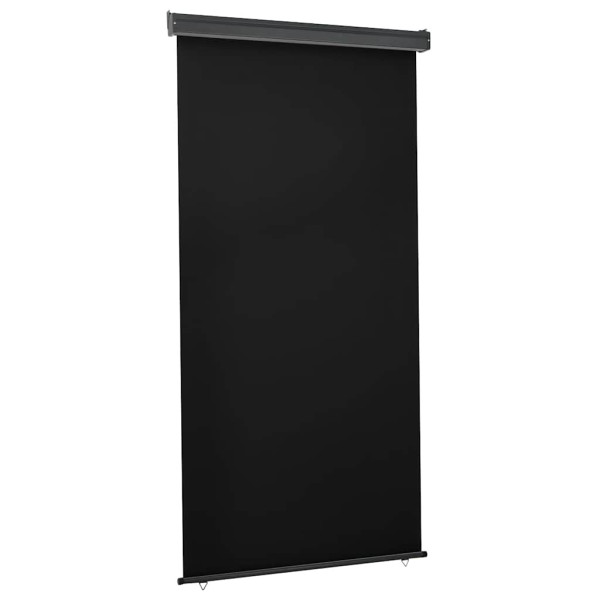 Markiza Boczna Balkonowa Zwijana Czarna Osłona Roleta 125 x 250 cm 935110