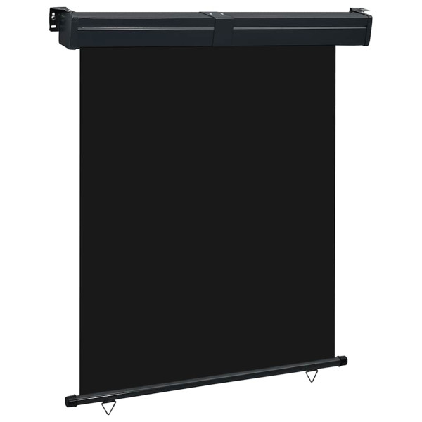 Markiza Boczna Balkonowa Zwijana Czarna Osłona Roleta 145x250 cm 935192