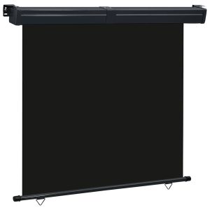 Markiza Boczna Balkonowa Zwijana Czarna Osłona Roleta 165×250 cm 935333 Markiza Boczna Balkonowa Zwijana Czarna Osłona Roleta 165×250 cm 935333
