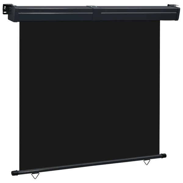 Markiza Boczna Balkonowa Zwijana Czarna Osłona Roleta 165x250 cm 935333