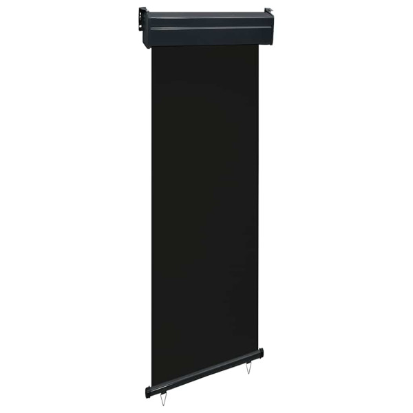 Markiza Boczna Balkonowa Zwijana Czarna Osłona Roleta 65 x 250 cm 935316