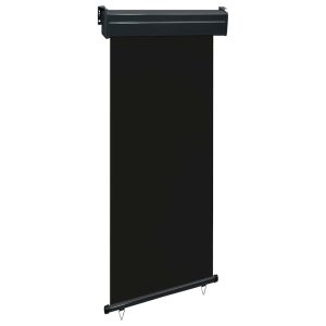 Markiza Boczna Balkonowa Zwijana Czarna Osłona Roleta 85×250 cm 935299 Markiza Boczna Balkonowa Zwijana Czarna Osłona Roleta 85×250 cm 935299