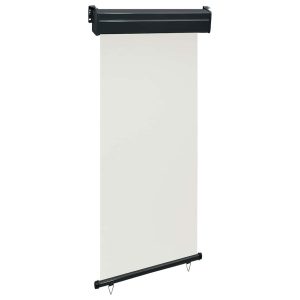 Markiza Boczna Balkonowa Zwijana Kremowa Osłona Roleta 105×250 cm 935128