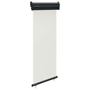 Markiza Boczna Balkonowa Zwijana Kremowa Osłona Roleta 65×250 cm 935238