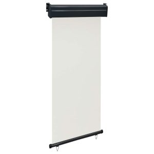 Markiza Boczna Balkonowa Zwijana Kremowa Osłona Roleta 85×250 cm 935166
