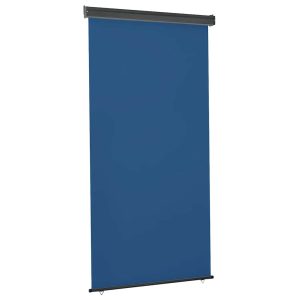 Markiza Boczna Balkonowa Zwijana Niebieska Osłona Roleta 125 x 250 cm 935213