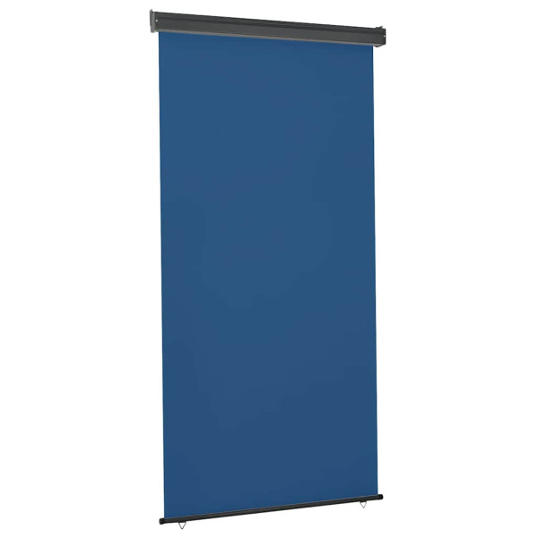 Markiza Boczna Balkonowa Zwijana Niebieska Osłona Roleta 125 x 250 cm 935213