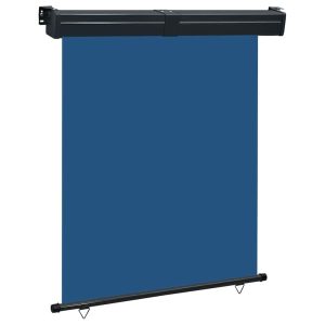 Markiza Boczna Balkonowa Zwijana Niebieska Osłona Roleta 145×250 cm 935306