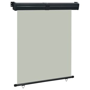 Markiza Boczna Balkonowa Zwijana Szara Osłona Roleta 145×250 cm 935142
