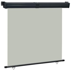 Markiza Boczna Balkonowa Zwijana Szara Osłona Roleta 175×250 cm 935203