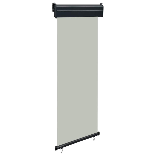 Markiza Boczna Balkonowa Zwijana Szara Osłona Roleta 65x250 cm 935127