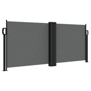 Markiza Boczna Tarasowa Balkonowa Antracytowa Zwijana Ogrodowa 100 x 600 cm 947341