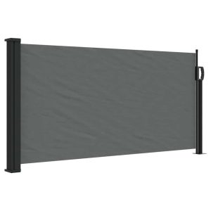 Markiza Boczna Tarasowa Balkonowa Antracytowa Zwijana Ogrodowa 100×300 cm 934643