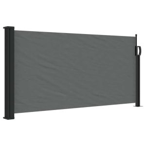 Markiza Boczna Tarasowa Balkonowa Antracytowa Zwijana Ogrodowa 100×500 cm 947239