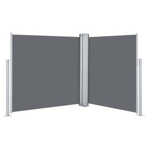 Markiza Boczna Tarasowa Balkonowa Antracytowa Zwijana Ogrodowa 120 x 600 cm 947272 Markiza Boczna Tarasowa Balkonowa Antracytowa Zwijana Ogrodowa 120 x 600 cm 947272
