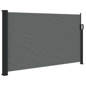 Markiza Boczna Tarasowa Balkonowa Antracytowa Zwijana Ogrodowa 120×600 cm 934838 Markiza Boczna Tarasowa Balkonowa Antracytowa Zwijana Ogrodowa 120×600 cm 934838