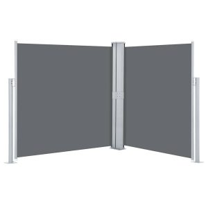 Markiza Boczna Tarasowa Balkonowa Antracytowa Zwijana Ogrodowa 140 x 600 cm 947453 Markiza Boczna Tarasowa Balkonowa Antracytowa Zwijana Ogrodowa 140 x 600 cm 947453