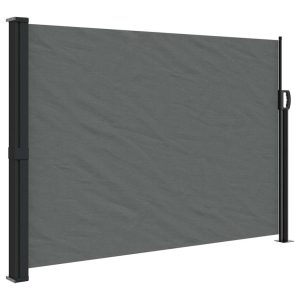 Markiza Boczna Tarasowa Balkonowa Antracytowa Zwijana Ogrodowa 140×500 cm 934845 Markiza Boczna Tarasowa Balkonowa Antracytowa Zwijana Ogrodowa 140×500 cm 934845