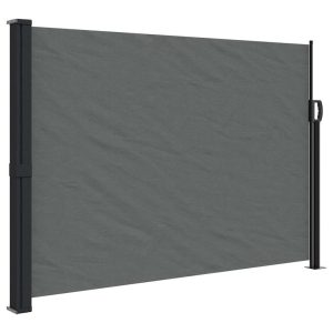 Markiza Boczna Tarasowa Balkonowa Antracytowa Zwijana Ogrodowa 140×600 cm 934654 Markiza Boczna Tarasowa Balkonowa Antracytowa Zwijana Ogrodowa 140×600 cm 934654