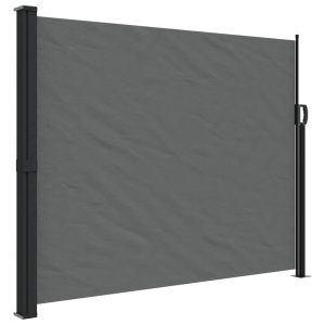 Markiza Boczna Tarasowa Balkonowa Antracytowa Zwijana Ogrodowa 160 x 500 cm 947371 Markiza Boczna Tarasowa Balkonowa Antracytowa Zwijana Ogrodowa 160 x 500 cm 947371