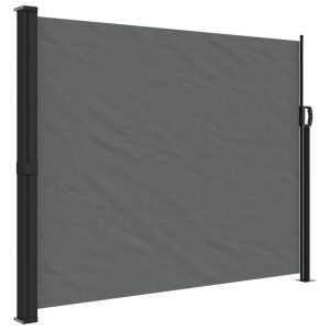 Markiza Boczna Tarasowa Balkonowa Antracytowa Zwijana Ogrodowa 160 x 600 cm 947845 Markiza Boczna Tarasowa Balkonowa Antracytowa Zwijana Ogrodowa 160 x 600 cm 947845