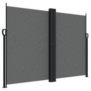 Markiza Boczna Tarasowa Balkonowa Antracytowa Zwijana Ogrodowa 180 x 600 cm 934819 Markiza Boczna Tarasowa Balkonowa Antracytowa Zwijana Ogrodowa 180 x 600 cm 934819